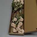 Floroom 5pcs Beige Faux Silk Mums Artificial Flowers, Bulk Fake Small Mini Chrysanthemums with Stems for DIY Champagne Wedding Centerpieces Floral Arrangements Vase Fillers Home Decorations