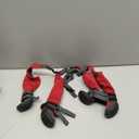 Idepet Dog Suspender Boots, Canada Pooch Tall Dog Boots Anti-Slip & Fall Waterproof Dog Shoes Leggings, Adjustable Suspender Boots for Dogs Winter Snow Rain Hiking Paws Protector (Red, XS)