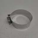 7 Inch Exhaust Clamp, 7 Inch Butt Joint Exhaust Muffler Pipe Band Clamp Sleeve Coupler Stainless Steel (1PC)