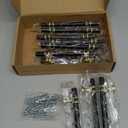 Ravinte Hardware 10 Pack 7.375 Inch Matte Black & Gold Cabinet Pulls Handles for Cabinets & Drawer