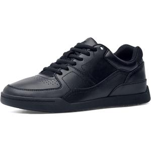 Shoes For Crews Men's Slip-Resistant Work Sneakers  Comfortable, Non-Slip Shoes for Men in Food Service, Healthcare & Hospitality - Street Casual (11, Black)