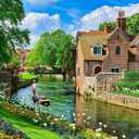 HUADADA Jigsaw Puzzles for Adults 1000 Pieces, Westgate Gardens Interlock Perfectly Letter on Back No Dust, Home Decor Birthday Party Toy for Men Women Elders Seniors (27.5"x19.6"), 1:1 Poster