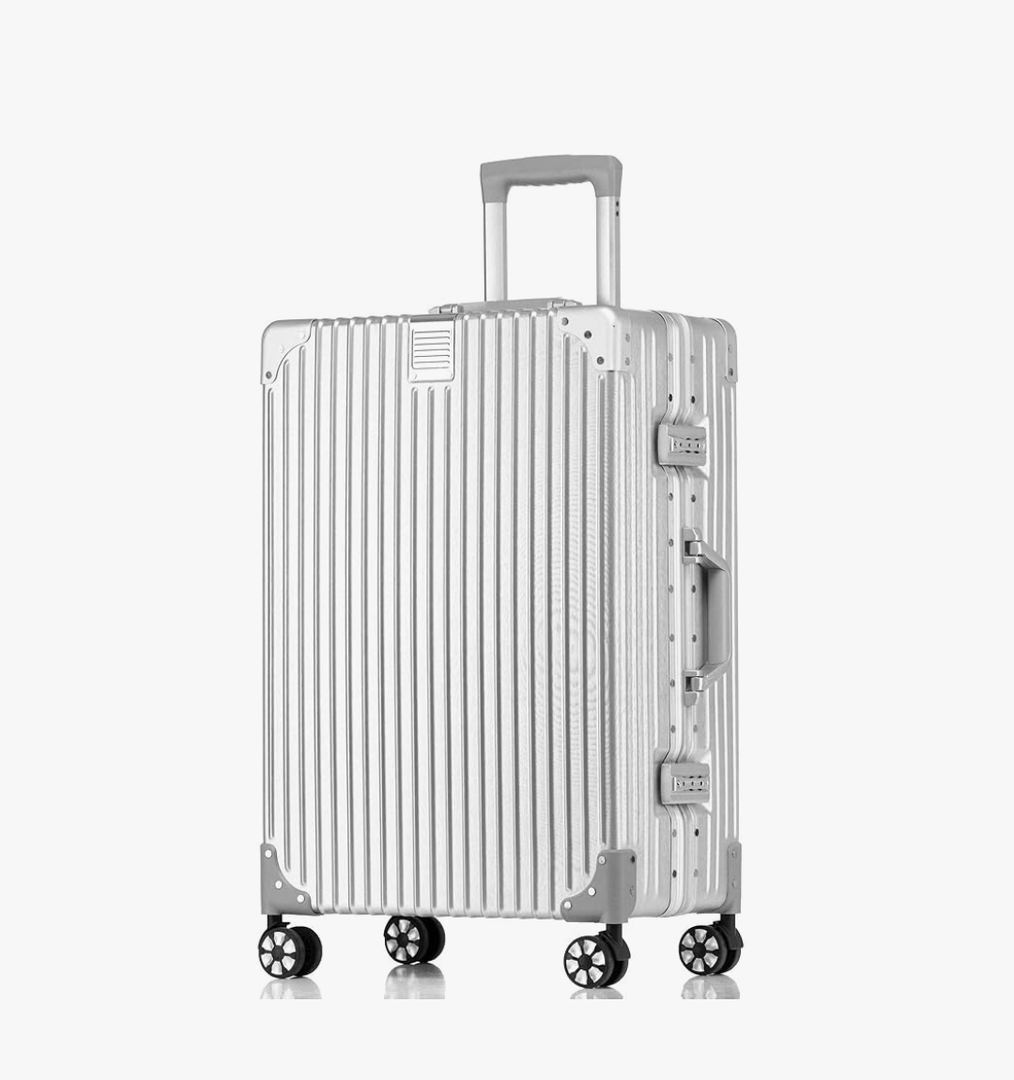HotWay Carry On Luggage with Aluminum Frame, 20 Inch PC Hard Shell Suitcase with Spinner Wheels and TSA Locks, Lightweight Luggage for Business Travel (22x14x9 Airline Approved)