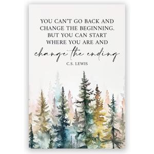 Motivational Office Wall Decor CS Lewis Quote Inspirational Wall Art Positive Affirmations Canvas Prints Encouraging Motivational Posters For Office Bedroom Living Room Home 12x18inch Unframed