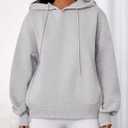 PRETTYGARDEN Women's 2025 Fall Fashion Oversized Hoodies Sweatshirt Fleece Long Sleeve Going Out Tops Trendy Winter Clothing (Gray, XXL)