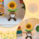 Sunflower Doll Crochet with Card - Positive Appreciation Present for Teachers, Graduation, Mom, Inspirational Gift for Students, Kids,Women,Men, Coworker, Friend,Sister,Christmas, Birthday