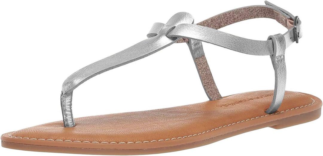 Amazon Essentials Women's Casual Thong Sandal with Ankle Strap (7.5)