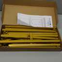 Wokceer 6.6 FT Wedding Arch Backdrop Stand Gold Metal Chiara Backdrop Stand for Wedding Ceremony Birthday Party Bridal Baby Shower Photo Booth Garden Floral Balloon Arch Decoration (6.6 x 3.3 FT (HxW))