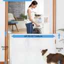 (2 Pack) Retractable Baby Gate for Doorways and Stairs, Mesh Safety Gate for Pet, Indoor & Outdoor Use, One-Hand Operation, Easy Installation, 33.6" Tall, Expands to 55" WideWhite,33.6"x55")