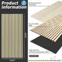 AMZDEPOT Wood Slat Wall Panel, 48'' x 24'' Wood Panels for Wall, 3D Soundproof Wall Panels, Large Acoustic Panels for Interior Ceiling and Wall Decor Noise Reduction, 2 Pack, Oak