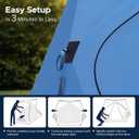 Acacia Beach Tent Sun Shelter | 4-Person Portable Camping Tent with UPF 50+ Protection | Easy Setup Pop up Sun Shade | 10×10ft Privacy Sunshade for Camping & Backyard