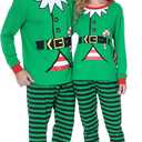 Benaive Matching Family Christmas Pajamas Set Boys Girls Holiday Pjs for Women Men Sleepwear