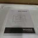 VASAGLE LIRY Collection - Shoe Cabinet, 3-Tier Storage Organizer, Shoe Shelf, Farmhouse Freestanding Cabinet, Height-Adjustable Shelf, 13.8 x 31.5 x 27.6 Inches, Rustic White ULBC038W01