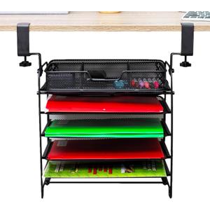 File Organizer that Attaches Under the Desk