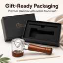 MANHOS Classic Smoking Pipe Set with Smooth Bowl and Detachable Walnut Wood Handle, Easy Clean Pipe Kit with Pipe Cleaner and Gift Box
