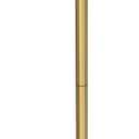 Toilet Paper Holder Stand, Modern Bathroom Free Standing Toilet Paper Roll Holder, Post Pivoting Toilet Paper Stand with Stainless Steel Tissue Rack, Rust-Proof & Heavy Stable BaseBrushed Gold