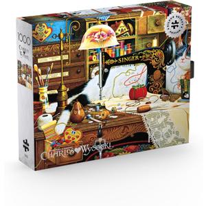 Buffalo Games - Silver Select - Charles Wysocki - Maggie The Messmaker - 1000 Piece Jigsaw Puzzle for Adults -Challenging Puzzle Perfect for Game Nights - Finished Size is 26.75 x 19.75