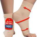 KEMFORD Ankle Compression Sleeve - Plantar Fasciitis Braces - Open Toe Compression Socks for Swelling, Sprain, Neuropathy, Foot Arch Support for Men and Women - 20-30mmhg, XL, Beige