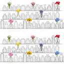 80Pack Glass Bud Vases in Bulk Clear Small Mini Vase for Flowers