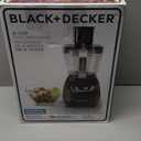 BLACK+DECKER 8-Cup Food Processor, Black, FP1600B