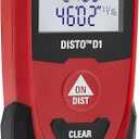 Leica DISTO D1 120ft Laser Distance Measure with Bluetooth 4.0, Black/Red