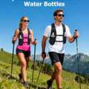 NOOLA Running Vest for Women Men, Lightweight Hydration Vest with Dual 500ML Soft Flasks, Water Backpack Hydration Pack, Adjustable Running Tail Chest Bag for Hiking Race Marathon Cycling