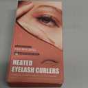 Heated Eyelash Curler Fast Heat Up in 5s - C-Shaped Rechargeable Electric Eyelash Curler for 24H Long Lasting Curls - Safe Anti-Burn Lash Curler Elevate Your Beauty with Stunning Lashes