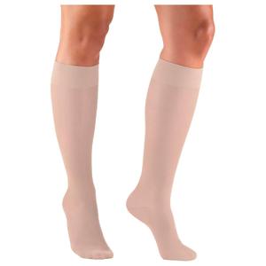 Truform Sheer Compression Stockings, 8-15 mmHg, Women's Knee High Length, 20 Denier, Nude, Large