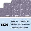 Puppy Pads with Pheromones, Washable Puppy Pee Pads for Dogs,Reusable Puppy Pads Washable for Dogs & Cats, Washable,Durable Leak-Proof & Anti-Slip Pet Training Pads for Home & Trave(M,Gray)