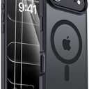 for iPhone Air Case Compatible with MagSafe 2X Screen Protectors Military Grade Drop Tested Heavy Duty Magnetic Phone Case for iPhone Air 6.5",Black