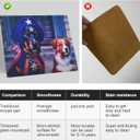 Glass Mouse Pad Micro Etched Surface and Whole Silicone Base,Improved Precision and Speed,Durable, Easy to Clean, Suitable for Gaming and Office Use (Keep Watch-16 * 12'')