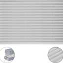NOVINO RV Blinds for Camper Windows 32" W x 24" L,RV Pleated Shades for Camper Windows,Blinds Shade for Travel Trailer Motorhome,Gray
