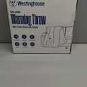 Westinghouse Heated Throw Blanket, Soft Flannel to Sherpa Electric Throw with 6 Heating Levels, 2-10 Hours Time Settings, Fast Heating, Machine Washable 50x60 Inch, Charcoal
