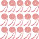 15 Pieces Graduation Honor Cord Braided Honor Cords with Tassels for Graduation Students (Pink)