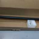 Rose Home Fashion 1” Wrap Around Blackout Curtain Rod, 28-48 Inch, Black