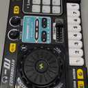 Kids DJ Mixer Controller Table Musical Toy Electronic Toy with LED Lights Sound Effect Microphone Piano DJ Board Key Musical Instruments Birthday Gift Toys for 3 4 5 6 7 Year Old Boy Girl