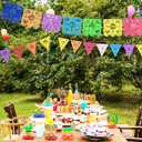Fiesta Decorations Cinco De Mayo Decorations Centerpiece,Fiesta Birthday Decorations,Table Decoration for Birthday Wedding Rainbow Mexican Party Decor Supplies15Pcs