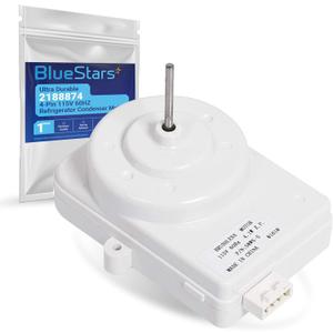 BlueStars Ultra Durable 2188874 4-Pin 115V 60HZ Refrigerator Condenser Motor - Compatible with Whirlpool Kenmore KitchenAid Refrigerators - Replaces 2188875 WP2188874 PS11739140 AP6006075