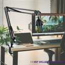 Adjustable Seiren Mic Boom Arm, Mic Stand Compatible with Razer Seiren X Mini V2 V3 USB Streaming Microphone for Recording, Gaming, Podcast
