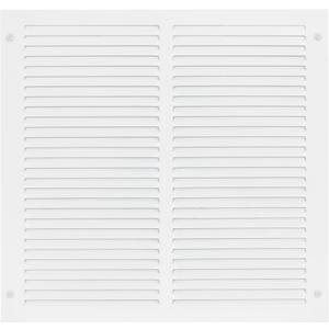 EZ-FLO 16 x 16 Inch (Duct Opening) Return Air Vent Cover for Wall or Ceiling, Solid Steel Return Air Grille, HVAC Vent Cover, White, 61641