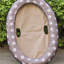 Pet Styled Oval Float for Swimming,Brown