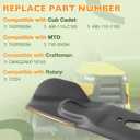 HQPASFY 742P05094 High Lift Blades Compatible with Cub Cadet Enduro XT1-LT50 Ultima ZT1-50 ZT2-50 with 50'' Deck, 490-110-C193 Lawn Mower Blades Replace for Troy Bilt/Craftsman CMXGZAM110193, 3 Pack