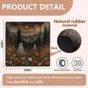 Ghost Floral Halloween American Mahjong Mat, 31.5"x31.5"