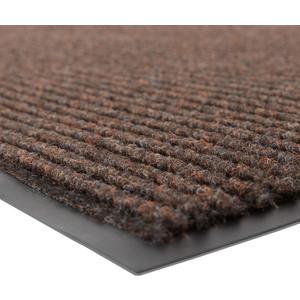 Notrax 109 Brush Step Carpeted Indoor/Outdoor Entrance Mat for Home or Office, 4' X 6', Absorbent Slip Resistant Heavy Duty Entry Mat, Brown, 109S0046BR