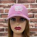 World's Best Mom Hat for Women, Gift of Mothers Day, Washed Pink Baseball Cap for Mother, Adjustable Cotton Snapback Dad Hat