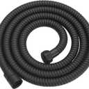 RUMOSE 79 inches Shower Hose Shower Head Extension Hose Extra Long Stainless Steel Shower Tube Attachment Flexible Handheld Shower Sprayer Hose, Matte Black