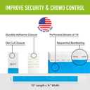 1,200 WristCo Neon Blue Tyvek Wristbands for Events - Tamper-Proof Design & Fluorescent Color Prevent Reuse Premium-Grade Bracelets for Hospital & Medical ID, Party & VIP Identification