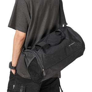 Large Sports Gym Bag for Men Women with Shoes Compartment,Travel Duffel Bag (Black)