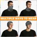 Winter Neck Warmer for Men Women: Neck Gaiter Face Ski Mask Windproof Face Cover Fleece Balaclava Scarf Cold Weather (One Size, Purple, Pink, Red, Blue)