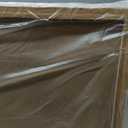 Anyzal Extra Large Abstract Black Framed Wall Art 24x36 Inch Boho Modern Canvas Wall Decor Brown White Minimalist Art prints for Living Room Bedroom Office Set of 3